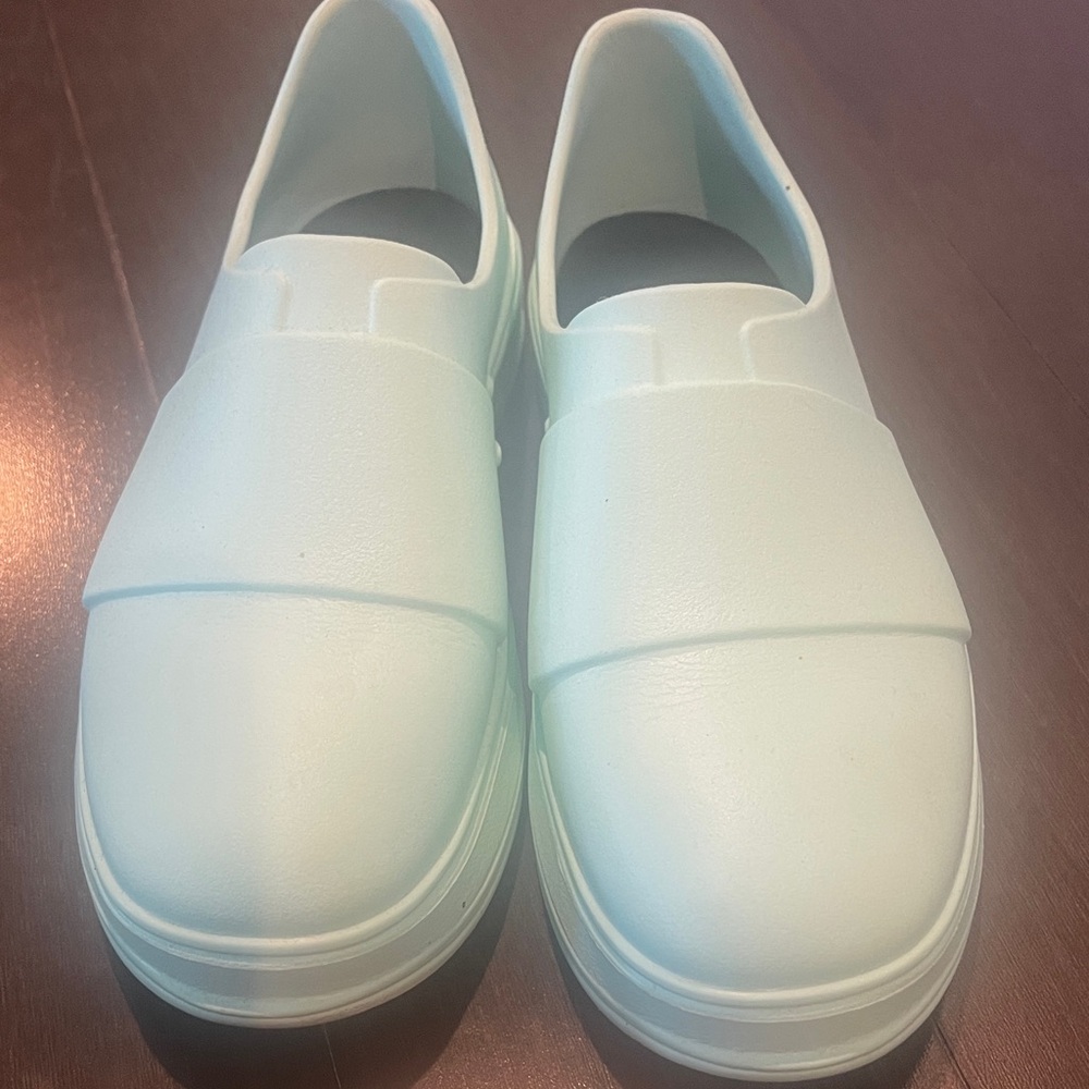 Woman’s slide-On Shoes - Light teal Nurses shoes